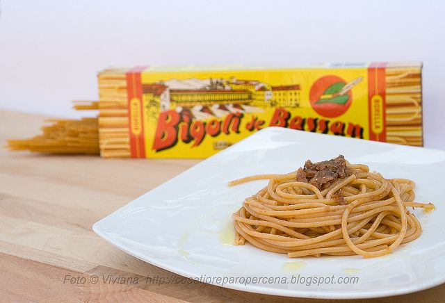 bigoli con sardela de bassan