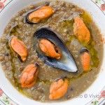 zuppa di lenticchie e cozze