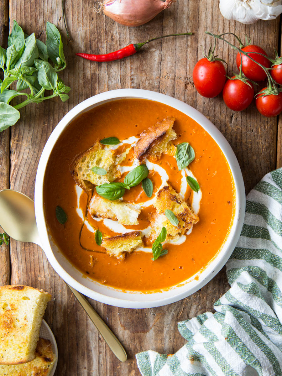 zuppa di pomodori arrosto