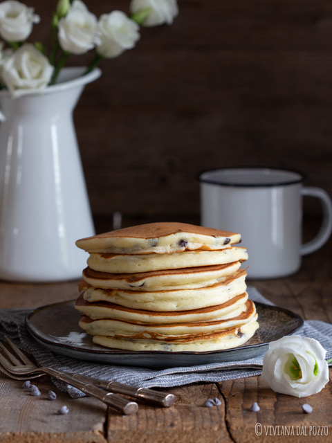 I miei pancake preferiti: con ricotta e gocce di cioccolato