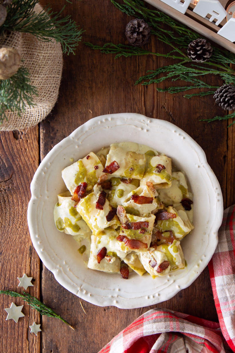 foto paccheri guanciale