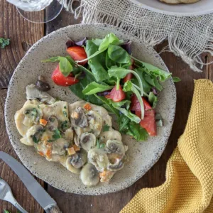 Pollo con funghi